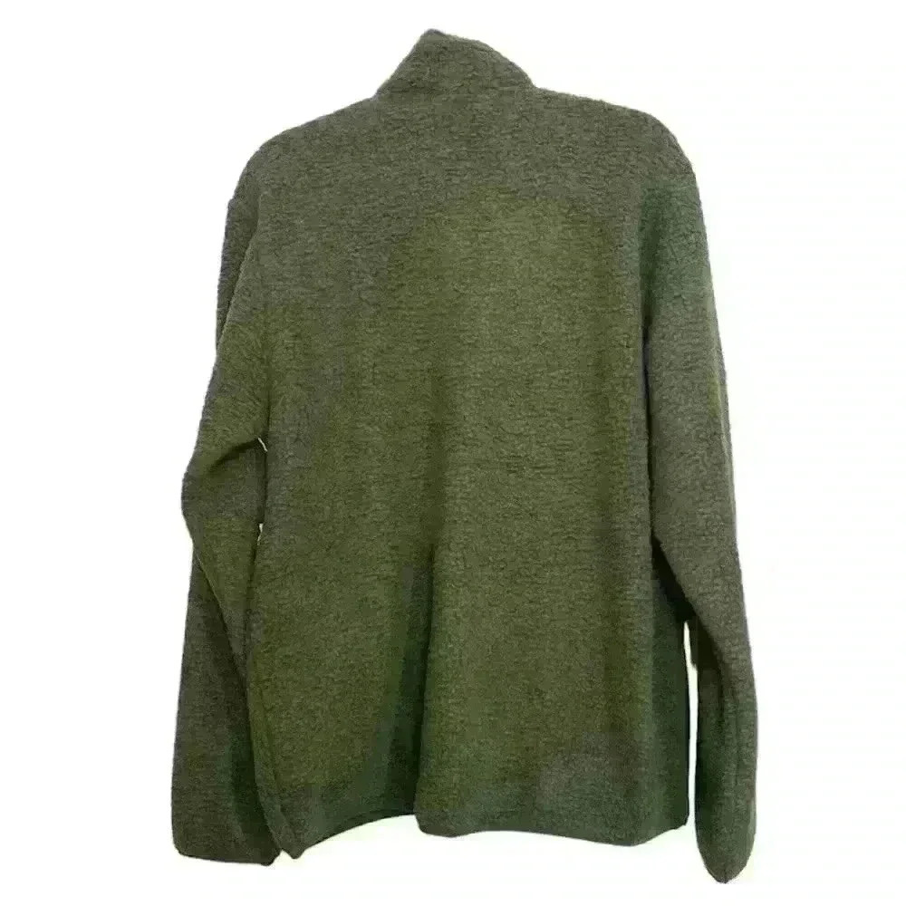 Vuori Idyllwild Sherpa Men’s Jacket Forest Green Large New - Picture 2 of 13